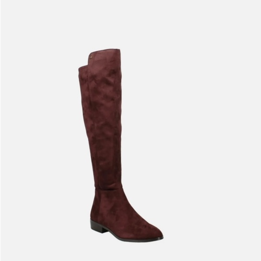 Michael Kors Over-the-Knee Suede Riding Boots - Burgundy size 10